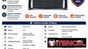 Future Tech S10 / Lámpara LED UV Para Uñas 💅