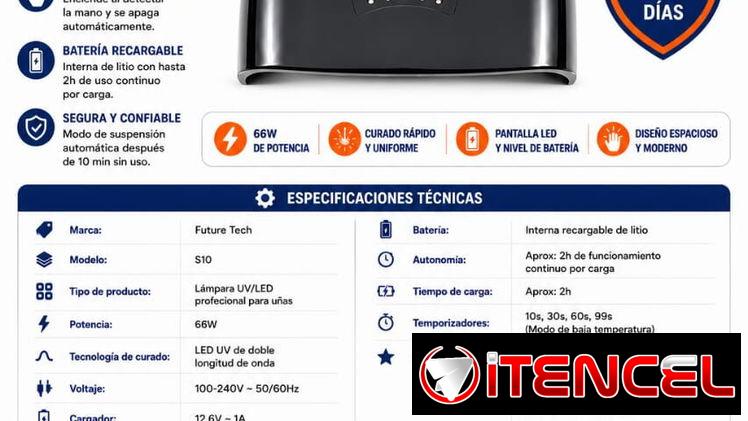 💅 Lámpara LED UV Para Un Acabado Profesional