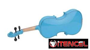 Violín acústico 4/4 acabado premium celeste azul y verde US$170.00