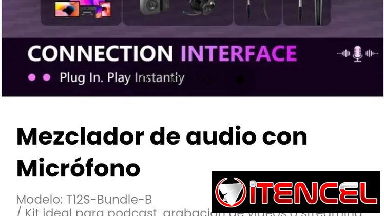 Mezclador de audio con Micrófono Modelo: T12S-Bundle-B