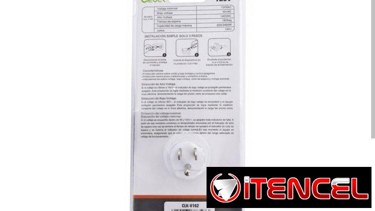 Protector de voltaje Clever CLM - V 162 de 20 A / 120V AC 1800W — foto 2