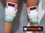 Juego de rodilleras, coderas y muñequeras para niña!