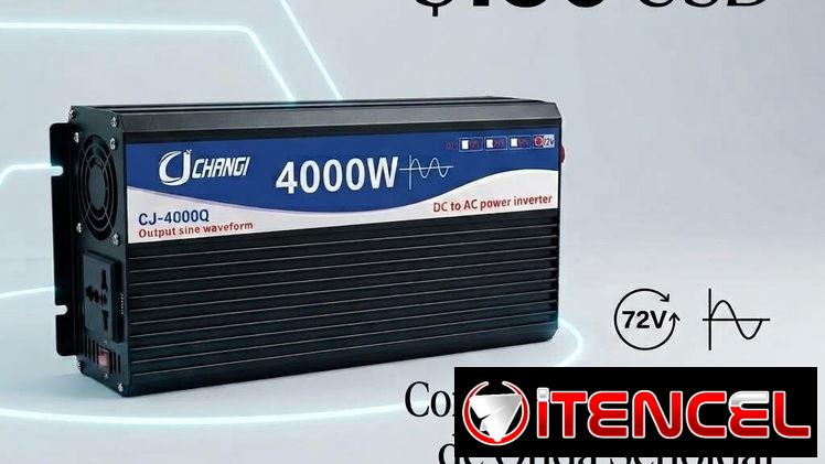 Convertidor de 72V a 100V 4000W Onda Pura. Nuevo