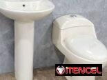 JUEGOS DE BAÑOS, LAVAMANOS CON MUEBLE, LOSAS DE PORCELANATO””