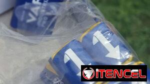 Baterías, pilas alkalinas de 9v.. 1500 cup