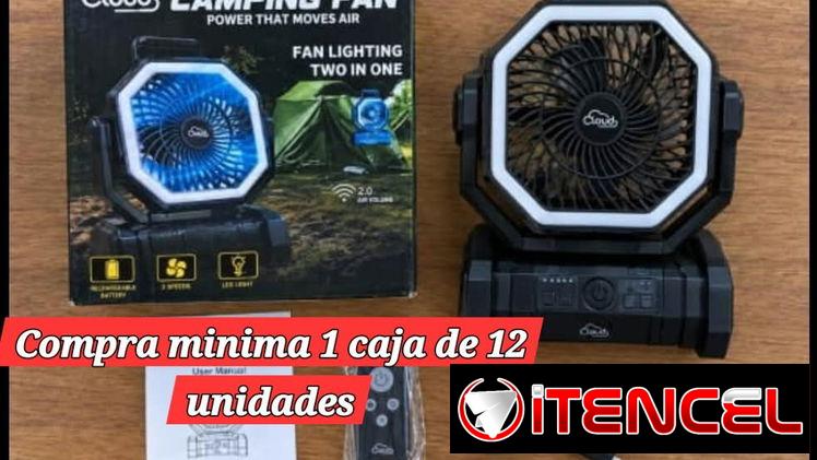 Ventiladores recargables x cantidad y x unidad