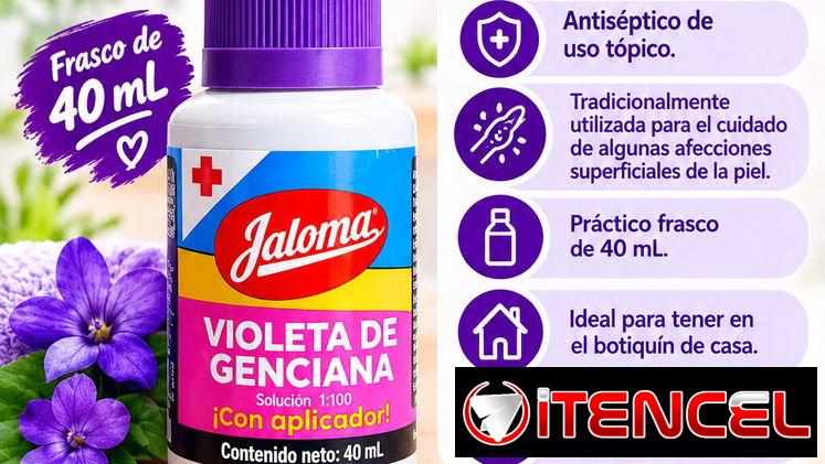 💜 VIOLETA DE GENCIANA JALOMA EN 3 USD ✨ ¡Práctica para el cuidado de la piel! 🧴 Solución 1:100 — 40 mL ✅ Uso tópico ✅