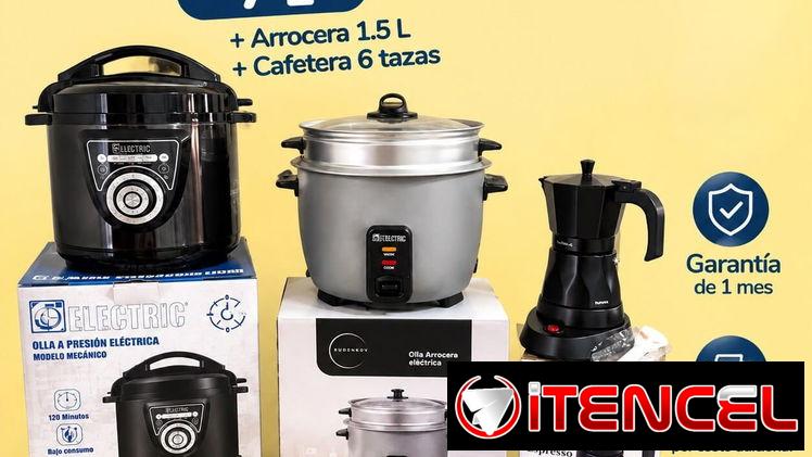 $ 120 usd  Combo olla Reina 7 L  más arrocera 1.5 L más cafetera 6 tazas Mensajería por costo adicional  Garantía 1 mes