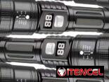 Linterna Táctica LED Recargable de Largo Alcance con Pantalla Digital