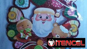 Cartel de feliz navidad Medida:38cm