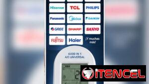 Mando universal para climatizador split práctico para reemplazar un control perdido o dañado