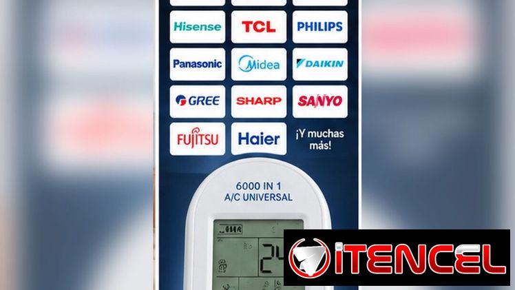 Mando universal para climatizador split práctico para reemplazar un control perdido o dañado