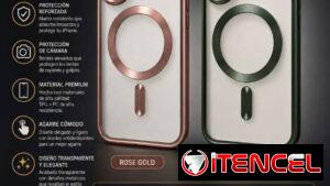 Cover Mgsafe y mica para iPhone 16/15 y 15 pro