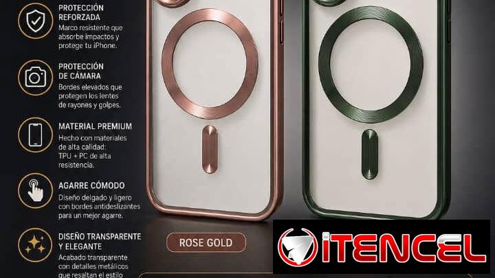 Cover Mgsafe y mica para iPhone 16/15 y 15 pro