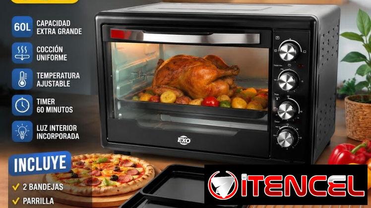 Horno eléctrico Eko  – 60 litros  – 1 mes de garantía  – Precio: 195 USD