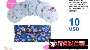 Almohadillas ecológicas reutilizables maternas de alta calidad 1 par 3 parejas de discos de lactancia + regalo