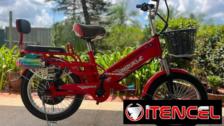 Bicicleta eléctrica, marcas UNIZUKI, INFINITY y BUCATTI