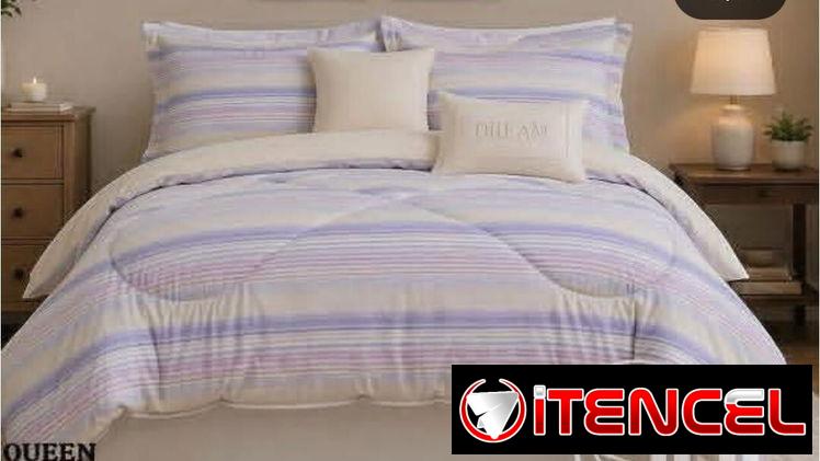 😱💜Juego de edredón de 5 piezas Full/Queen 100% Algodón — foto 4