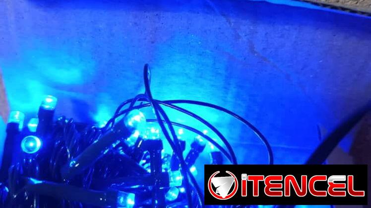 🧧Guirnalda azul  100 bombillos  .10 metros/12 usd🧧