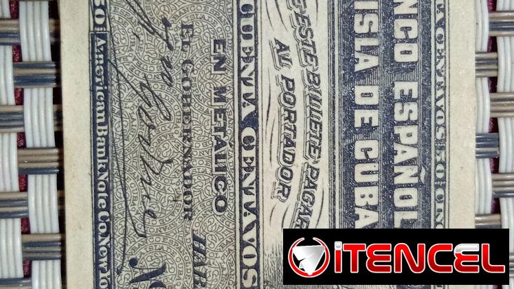 Billetes antiguo 1896 buen estado