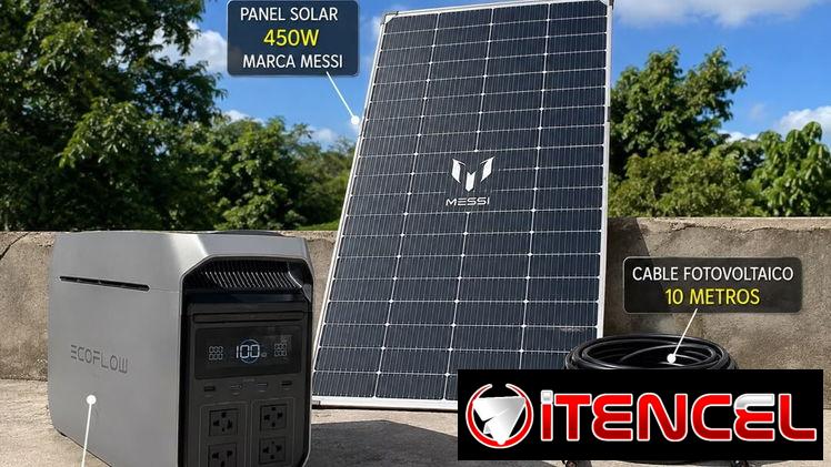 Panel de 450wh +Cable conector original + ecoflow Delta 3 clasica  810  USD