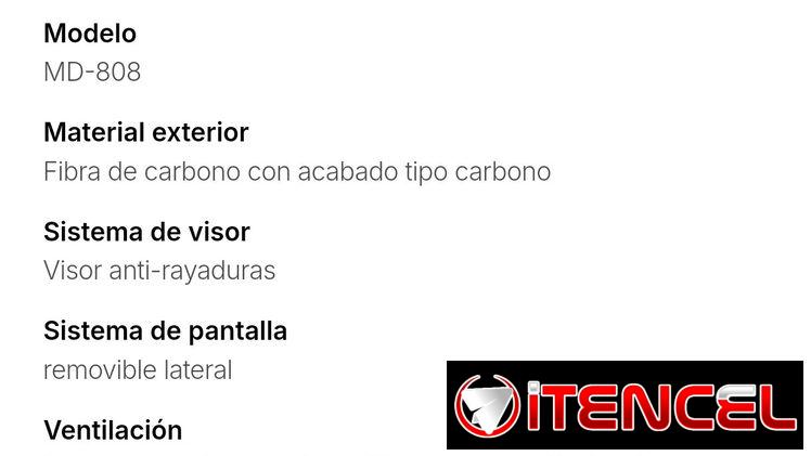 Casco integral de fibra de carbono — foto 2
