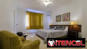 🏤🌴Alquiler de casa en Miramar con terraza bellas vistas 4 habitaciones 8 personas. Renta de casa Miramar | MIR-001