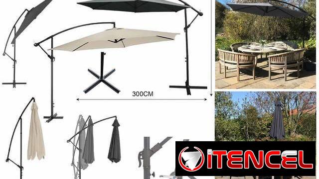 Sombrilla de 3m , Ideales para negocios, patios o terrazas🫠 — foto 2