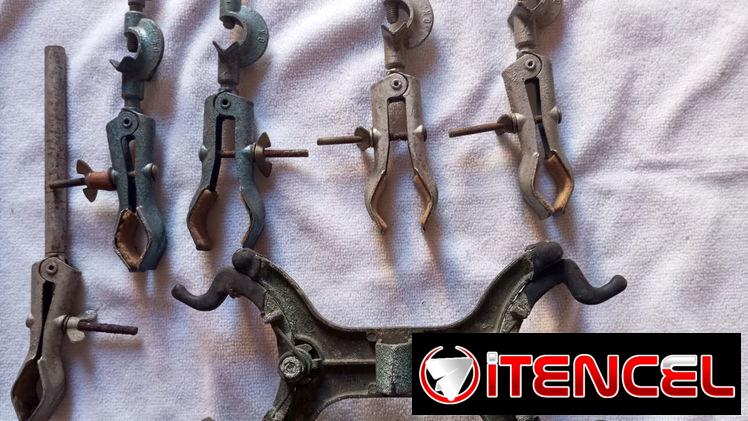 Útiles e instrumentos de laboratorio vintage