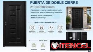Puertas de Acero de Lujos con Imitación a madera con doble cierre. Súper Resistentes. Entrega Incluida.