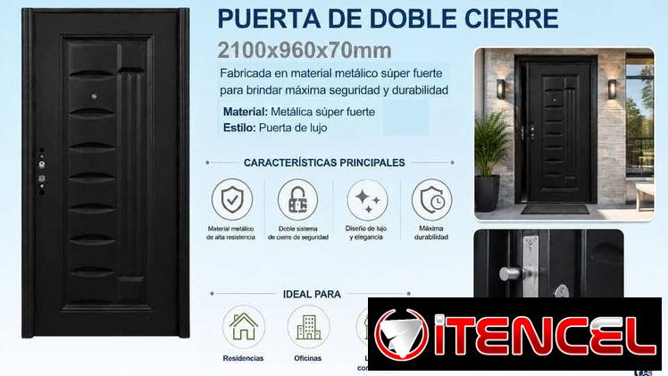 Puertas de Acero de Lujos con Imitación a madera con doble cierre. Súper Resistentes. Entrega Incluida.