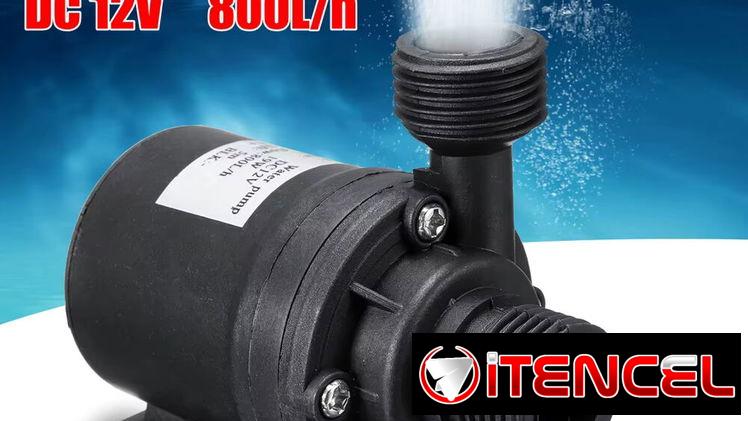 Bomba de agua ultrasilenciosa, Mini Motor sin escobillas DC12V/24V, adaptador de bomba de agua sumergible para piscina