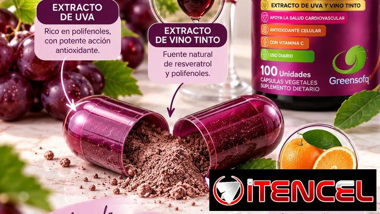 Resveratrol Suplemento Natural Salud Cardiovascular Sistema inmunologico Envejecimiento saludable Antioxidante Cerebral — foto 2