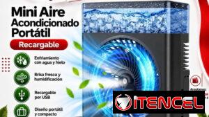 *Mini aire acondicionado recargable portátil Nuevo en caja *De 4 a 8 horas de duración dependiendo de la velocidad