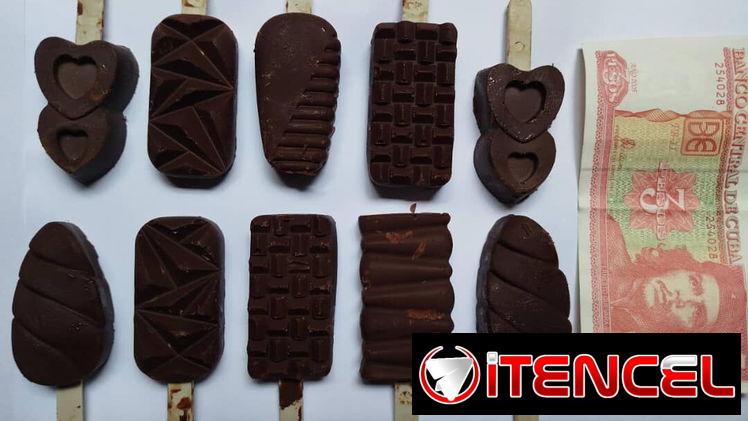 Ricas paleticas de chocolate