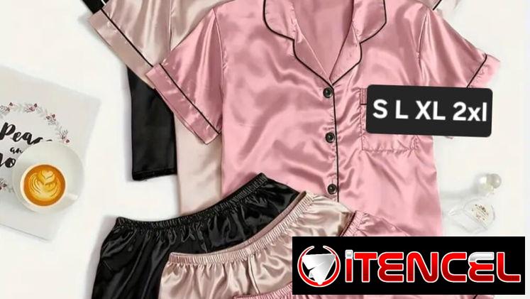 Pijamas de satén varias tallas y colores — foto 2