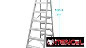Escalera de Aluminio Plegable Marca TOTAL