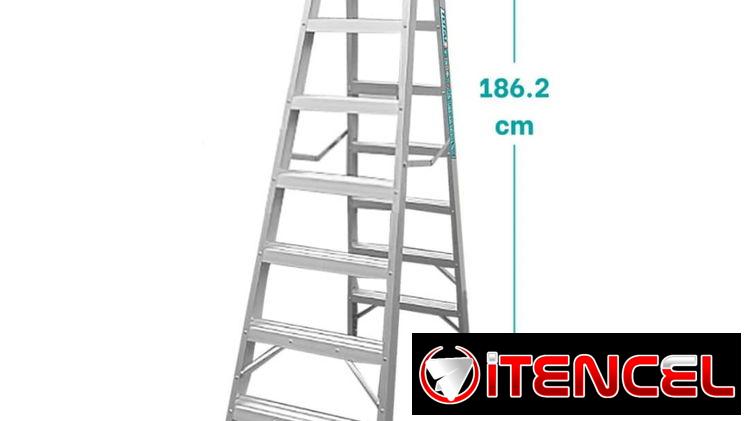Escalera de Aluminio Plegable Marca TOTAL