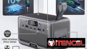 Estación de energía portátil LiFePO4 de 28000 mAh , batería de 100 W (pico de 200 W)