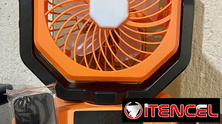 Ventilador recargable con luz led de 20000 mAh. Hasta 58 horas de ventilación continua 70 USD — foto 1