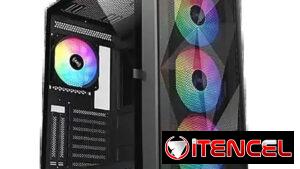 Chasis Gaming SAMA Neview 3509 ARGB con 4 Ventiladores y Soporte GPU Vertical