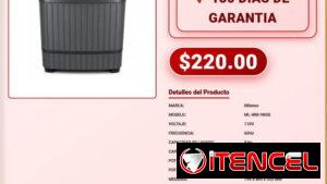 Lavadora Semiautomatica Milexus 9kg Doble Tina 110V Garantia VPT-0198