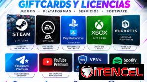 Saldo Para Plataformas Steam Epic , Vpn's , Licencias Lvl4 Mikrotik