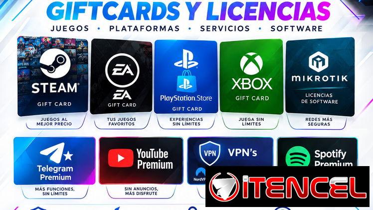 Saldo Para Plataformas Steam Epic , Vpn's , Licencias Lvl4 Mikrotik