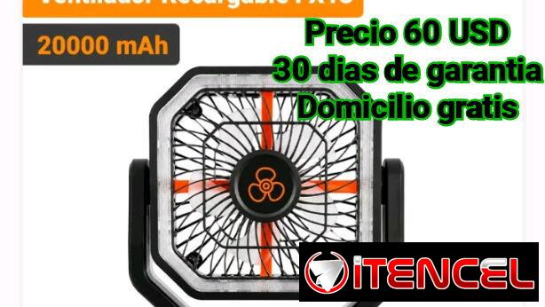 Ventilador Recargable de 20000mah modelo X11 y FX13