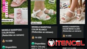 Sandalias de niña y de mujer