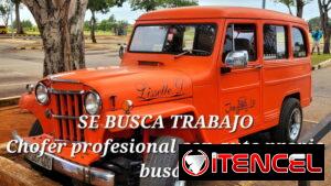 SE BUSCA TRABAJO Chofer profesional con auto propio, busco trabajo en Mypime o agencia de paqueteria; #5421 2489