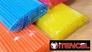 Absorbentes de sueros y batidos 9mm de grosor