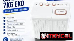 Lavadora Semiautomática EKO 7kg