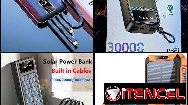 ‼️‼️‼️VARIEDAD DE CARGADORES PORTÁTILES CON Y SIN PANEL SOLAR…53317139/VEDADO‼️‼️‼️